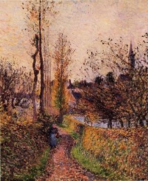 Le Sentier de Bazincourt Artwork by Camille Pissarro