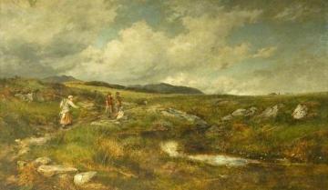 Hay Time on the High Moors Artwork by David Bates