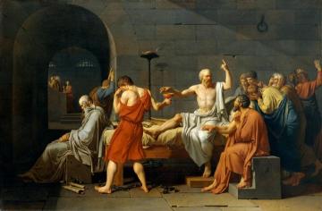 The Death Of Socrates Artwork by Jacques Louis David