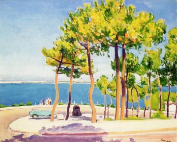 Le Pyla, Traffic Circle Artwork by Albert Marquet