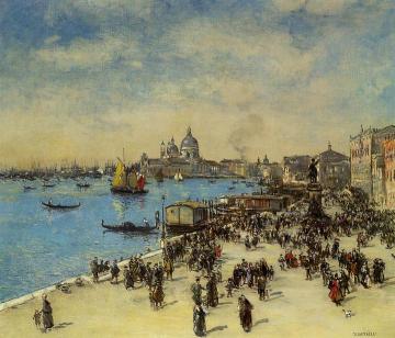 Riva Degli Schiavoni Artwork by Jean-François Raffaëlli