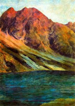 The Black Pond Artwork by Stanislaw Ignacy Witkiewicz