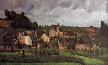 View of l'Heritage at Pontoise Artwork by Camille Pissarro