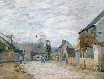 Village Street - Louveciennes Artwork by Alfred Sisley