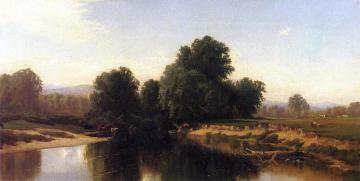Cattle by the River Artwork by Alfred Thompson Bricher