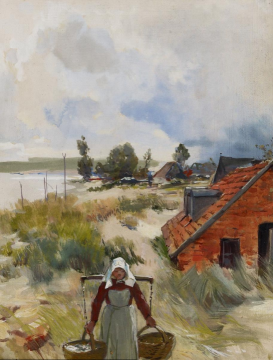 Fishing Village On The Baltic Sea Artwork by Walter Moras