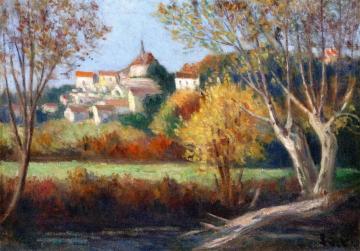 Rolleboise, the Village Artwork by Maximilien Luce