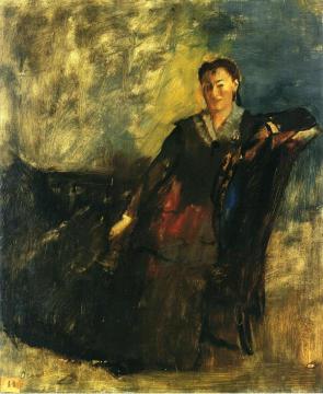 Woman Seated on a Canape Artwork by Edgar Degas