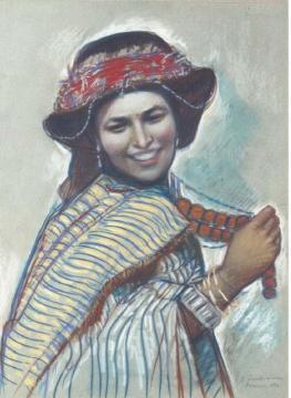 Moroccan woman Artwork by Zinaida Serebriakova