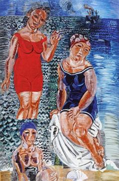 Three Bathers Artwork by Raoul Dufy