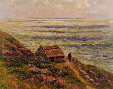 Cliffs of Jaboure Artwork by Henry Moret