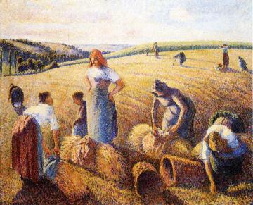 The Gleaners Artwork by Camille Pissarro