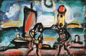 Fishermen Artwork by Georges Rouault