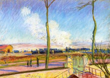 Freight Yard Artwork by Alfred Sisley
