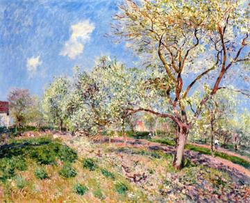 Spring At Veneux Artwork by Alfred Sisley