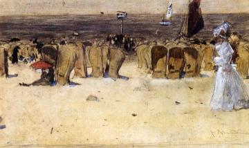 Figures On The Beach, Scheveningen Artwork by Floris Arntzenius