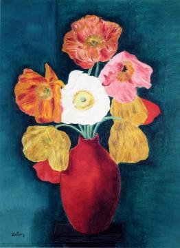 Bouquet of Tulips Artwork by Moise Kisling