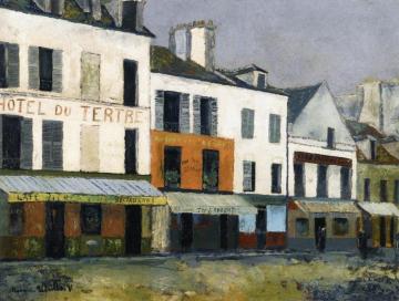 The Hotel du Tertre in Montmartre Artwork by Maurice Utrillo