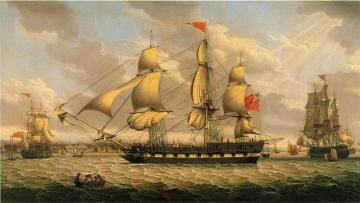 British Merchantman in the River Mersey off Liverpool Artwork by Robert Salmon