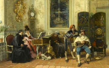 The Barber Of Seville Artwork by Luis Alvarez Catala