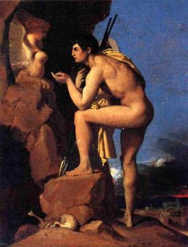 Oedipus and the Sphinx Artwork by Jean Auguste Dominique Ingres
