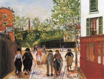 The Fortifications in the North of Paris Artwork by Maurice Utrillo