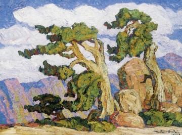 Colorado Mountain View Artwork by Birger Sandzen