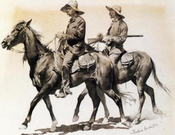 Cracker Cowboys Of Florida Artwork by Frederic Remington