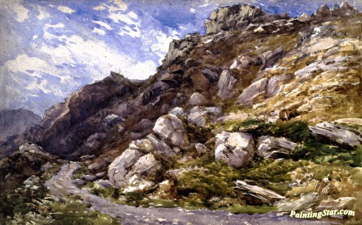 View near Bettws-y-Coed Artwork by David Cox