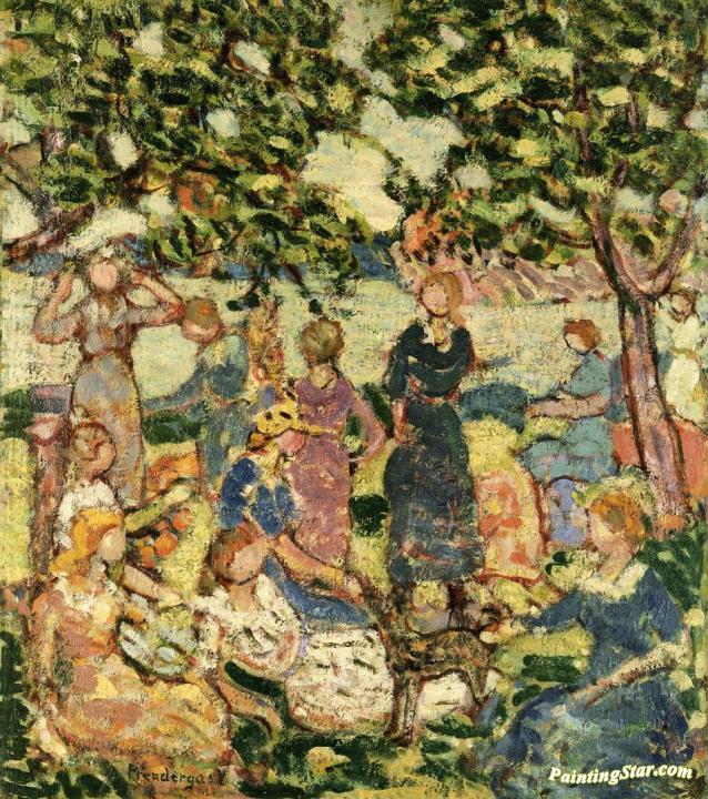 Picnic by the Inlet Artwork by Maurice Prendergast