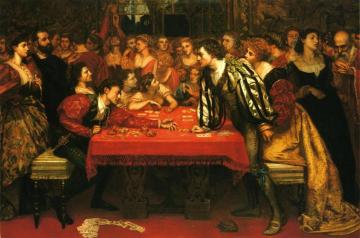 A Venetian Gaming-house In The Sixteenth Century Artwork by Valentine Cameron Prinsep