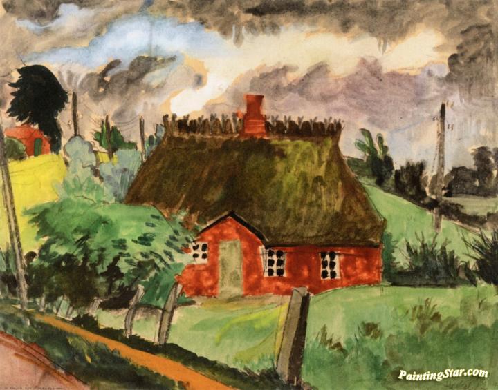 House in Angeln Artwork by Erich Heckel