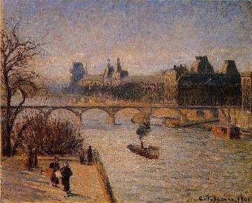 The Louvre Artwork by Camille Pissarro