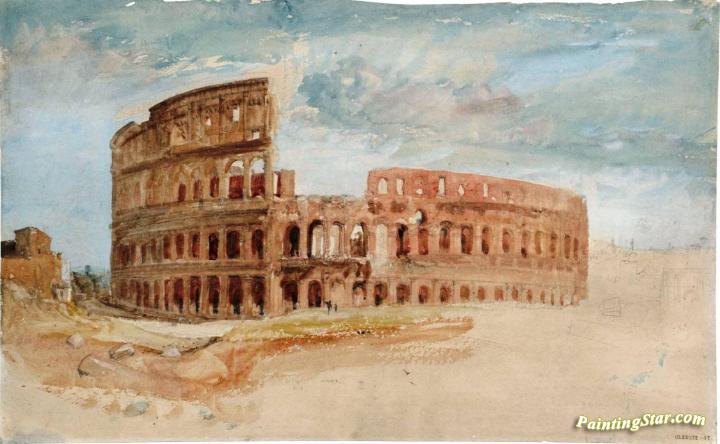 Rome, The Colosseum, from the West Artwork by Joseph Mallord William Turner