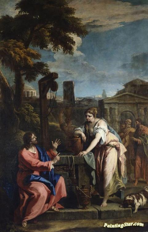 Christ and the Woman of Samaria Artwork by Sebastiano Ricci
