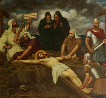 Jesus Is Nailed To The Cross Artwork by Edward Arthur Fellowes Prynne