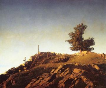 Sugar Hill, Late Afternoon Artwork by Maxfield Parrish