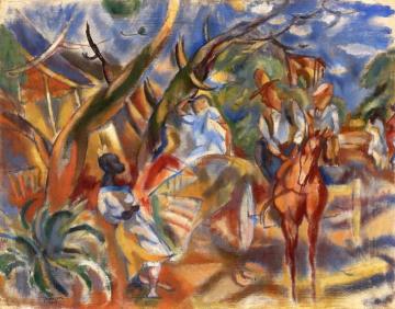 Southern Scene Artwork by Jules Pascin