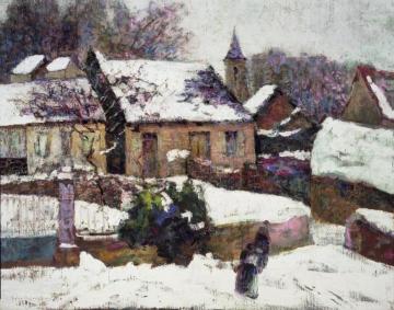Wet Snow, Auvergne Artwork by Victor Charreton