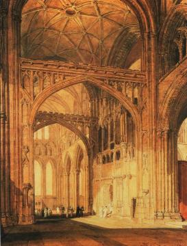 Interior Of Salisbury Cathedral Artwork by Joseph Mallord William Turner