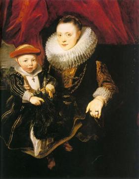 Young Woman with a Child Artwork by Anthony van Dyck
