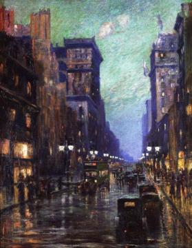 5th Avenue at Twilight Artwork by Carlton Fowler