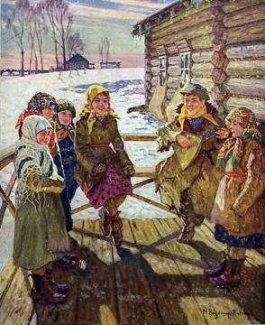 Celebration on the Porch Artwork by Nikolai Petrovich Bogdanov-belsky