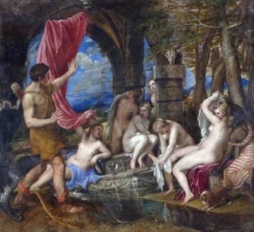 Diana And Actaeon Artwork by Titian