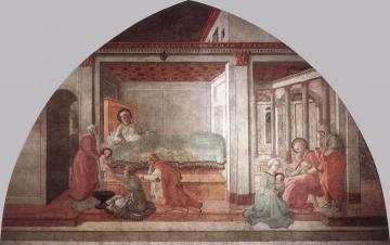 Birth and Naming St John Artwork by Fra Filippo Lippi
