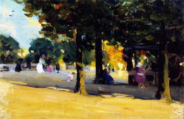 Luxembourg Gardens. Paris Artwork by Clarence Gagnon