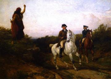 Meg Merrilies And The Laird Of Ellangowan Artwork by Heywood Hardy