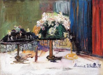 Lucie Valore's Hats Artwork by Maurice Utrillo