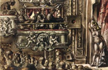Eltinge Follies Artwork by Reginald Marsh