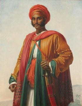 Portrait Of An ''indian'' Artwork by Anne-Louis Girodet de Roussy-Trioson